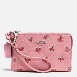 Coach Heart Wristlet, NWT